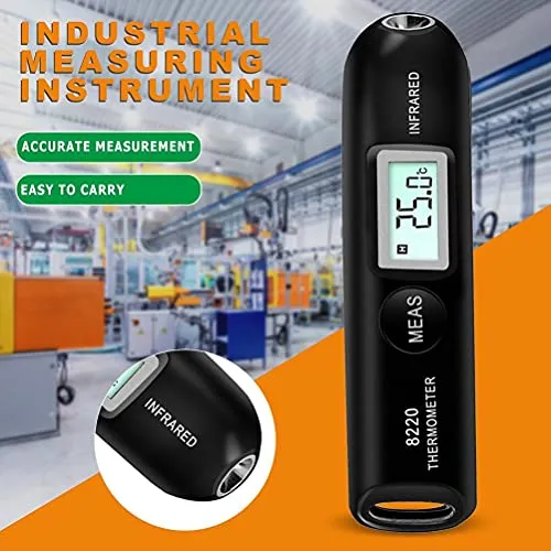 Garosa thermomètre infrarouge sans contact -50°C à 220°C noir