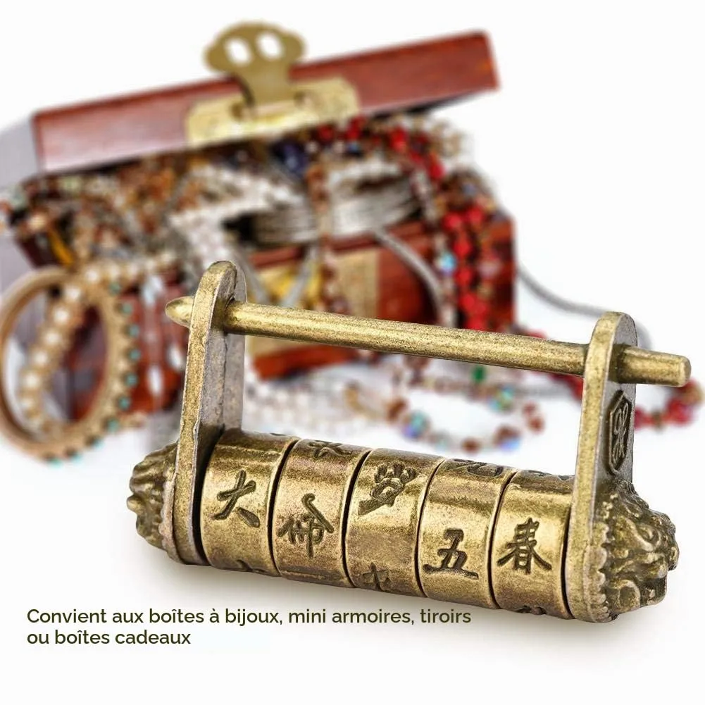 Garosa cadenas vintage chinois combinaison bronze 29 g