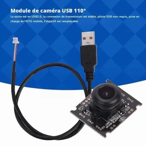 Garosa OV3660 module caméra USB grand angle 110° 2048 × 1536