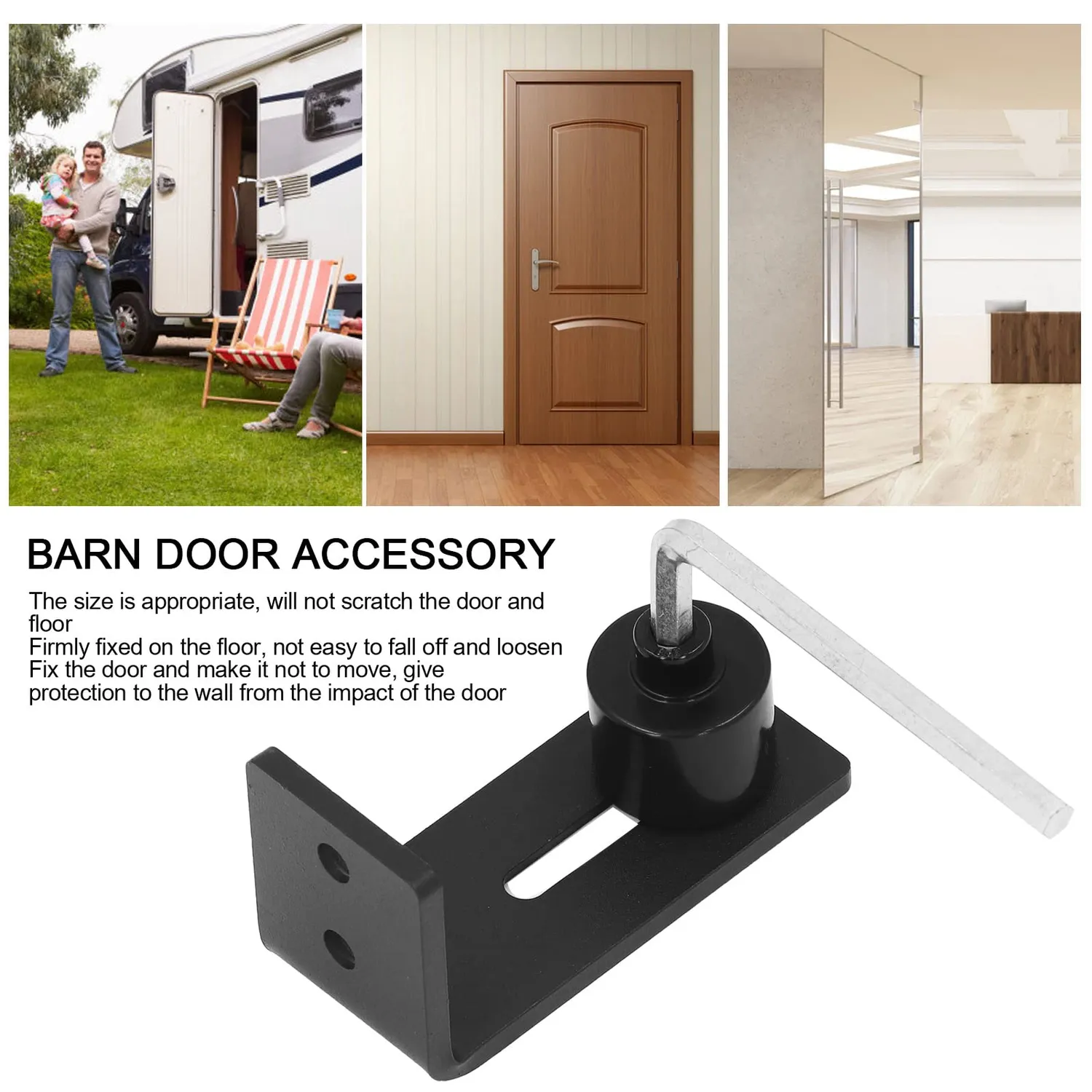 Garosa guide sol porte grange coulissante acier réglable