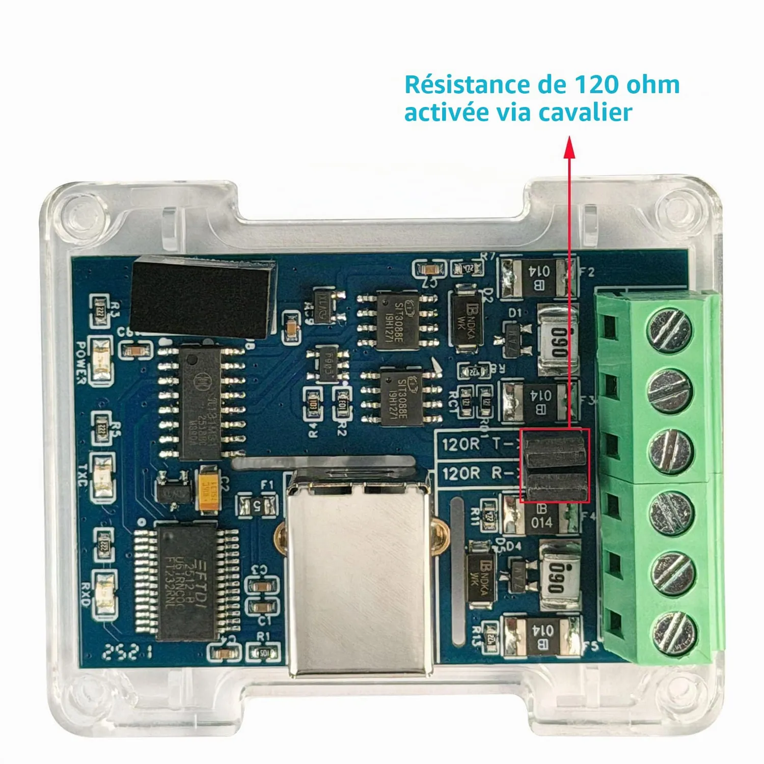 PLC Tech DSD TECH SH-U11F convertisseur USB RS485/RS422 isolé