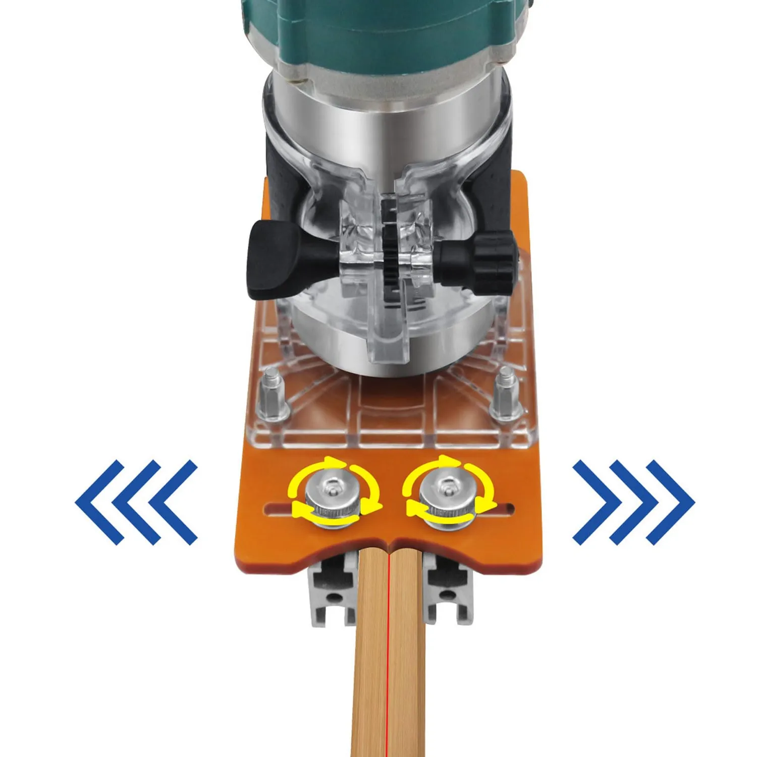 Garosa base défonceuse 2 en 1 65 mm aluminium