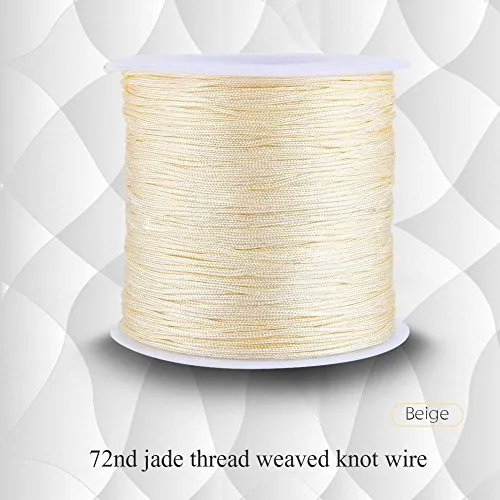 Garosa cordon satin nylon 0,8 mm 100 m pour bijoux
