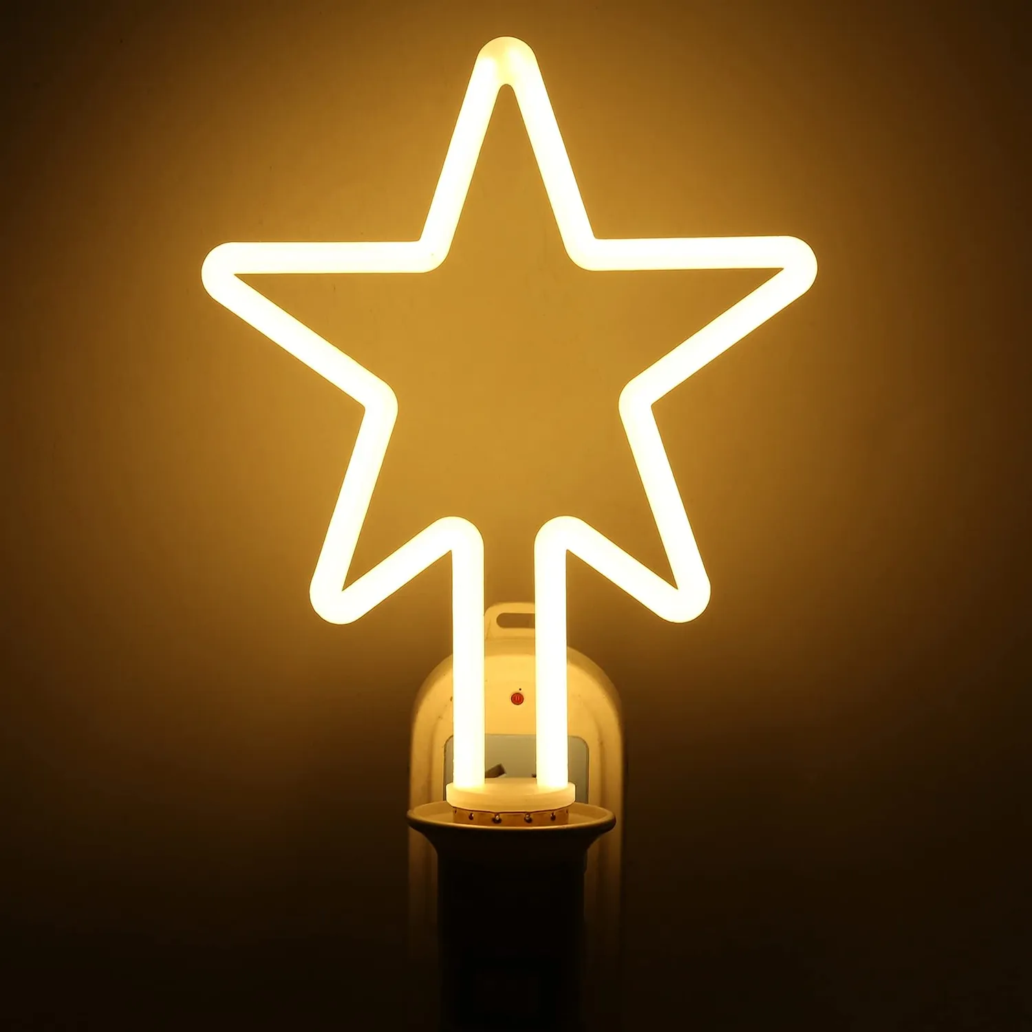 Garosa ampoule LED étoile à 5 branches E27 8 W lumière chaude