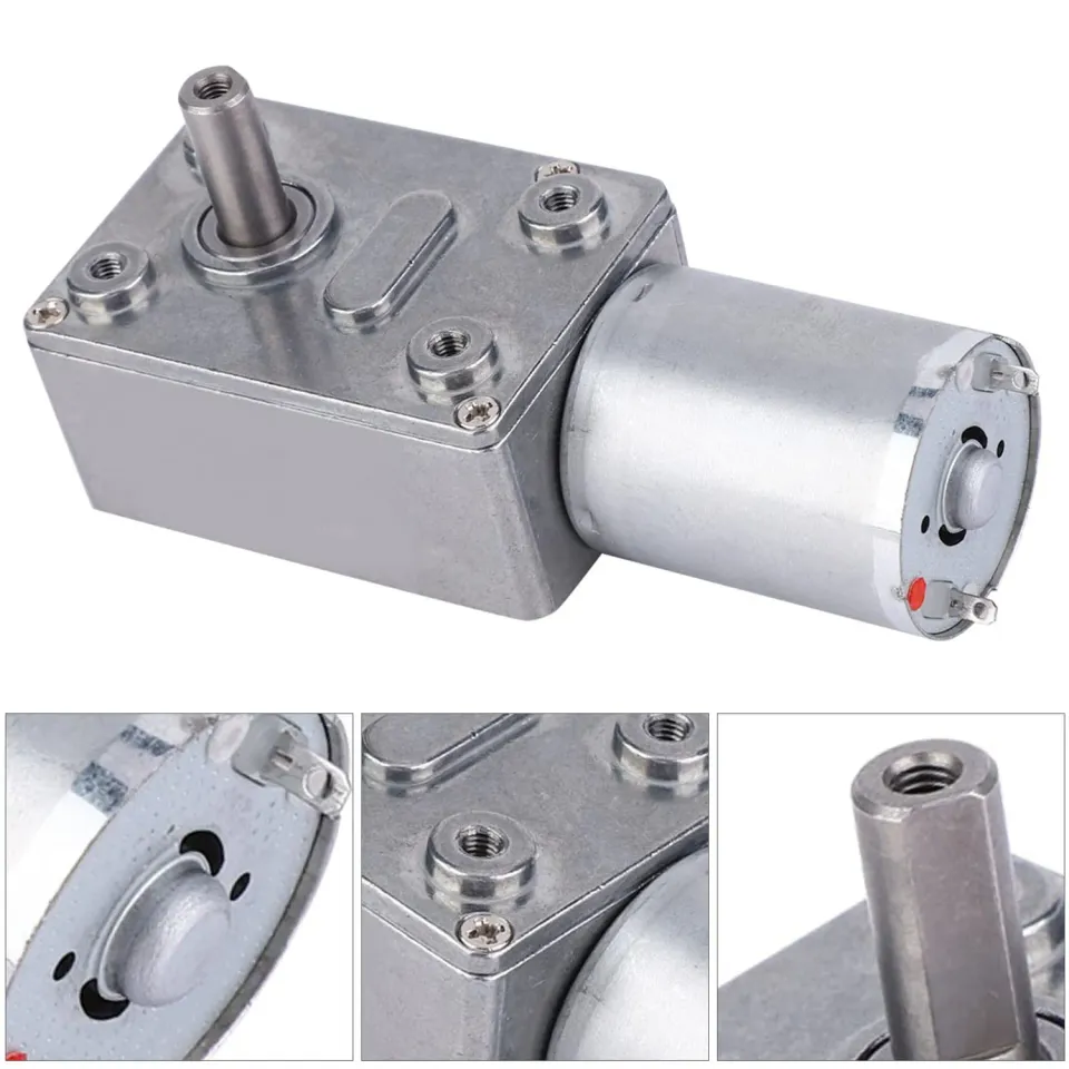 Garosa motoréducteur à vis sans fin 24 V 10 tr/min tout métal
