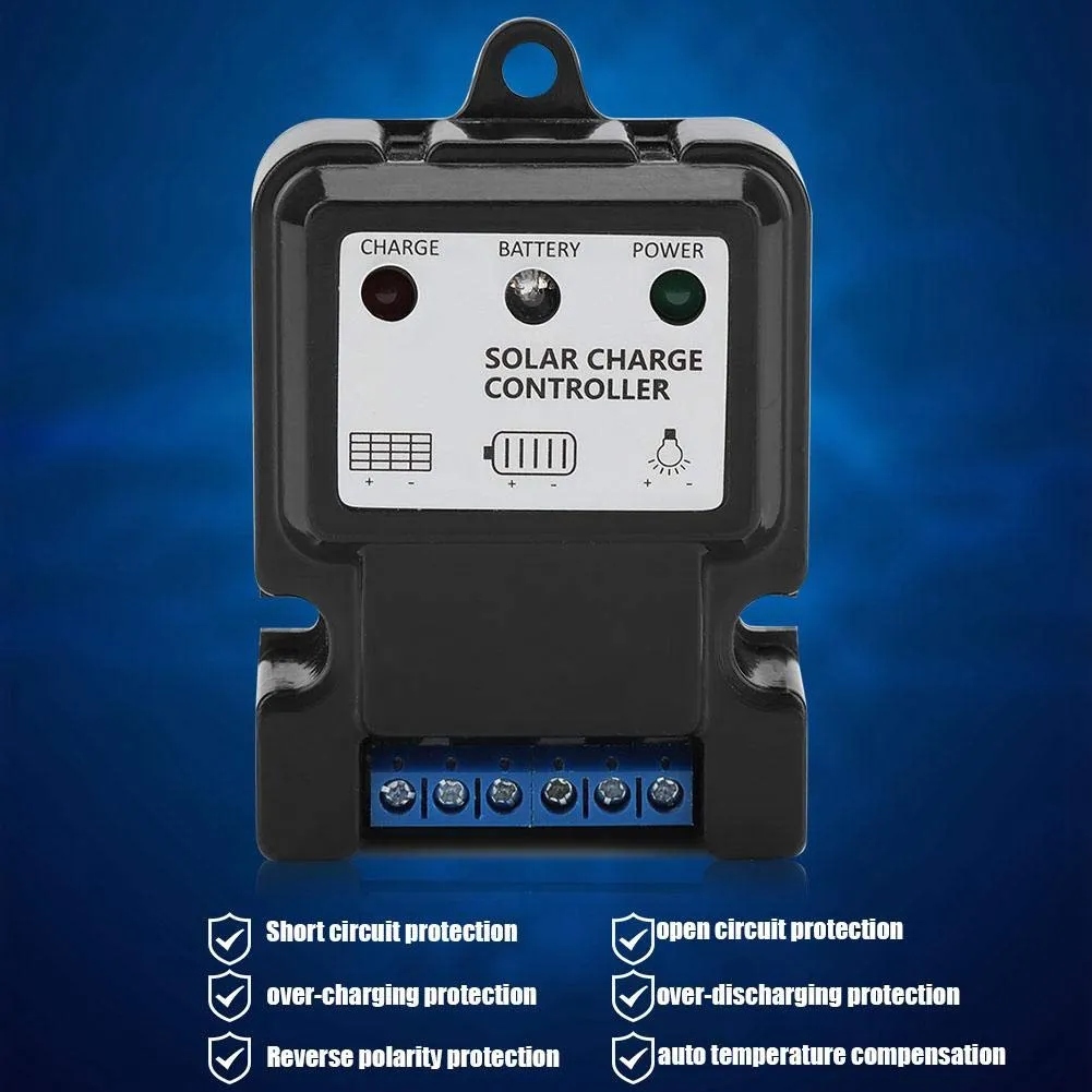 Garosa DHS-5S6V/12V 10A régulateur de charge solaire PWM