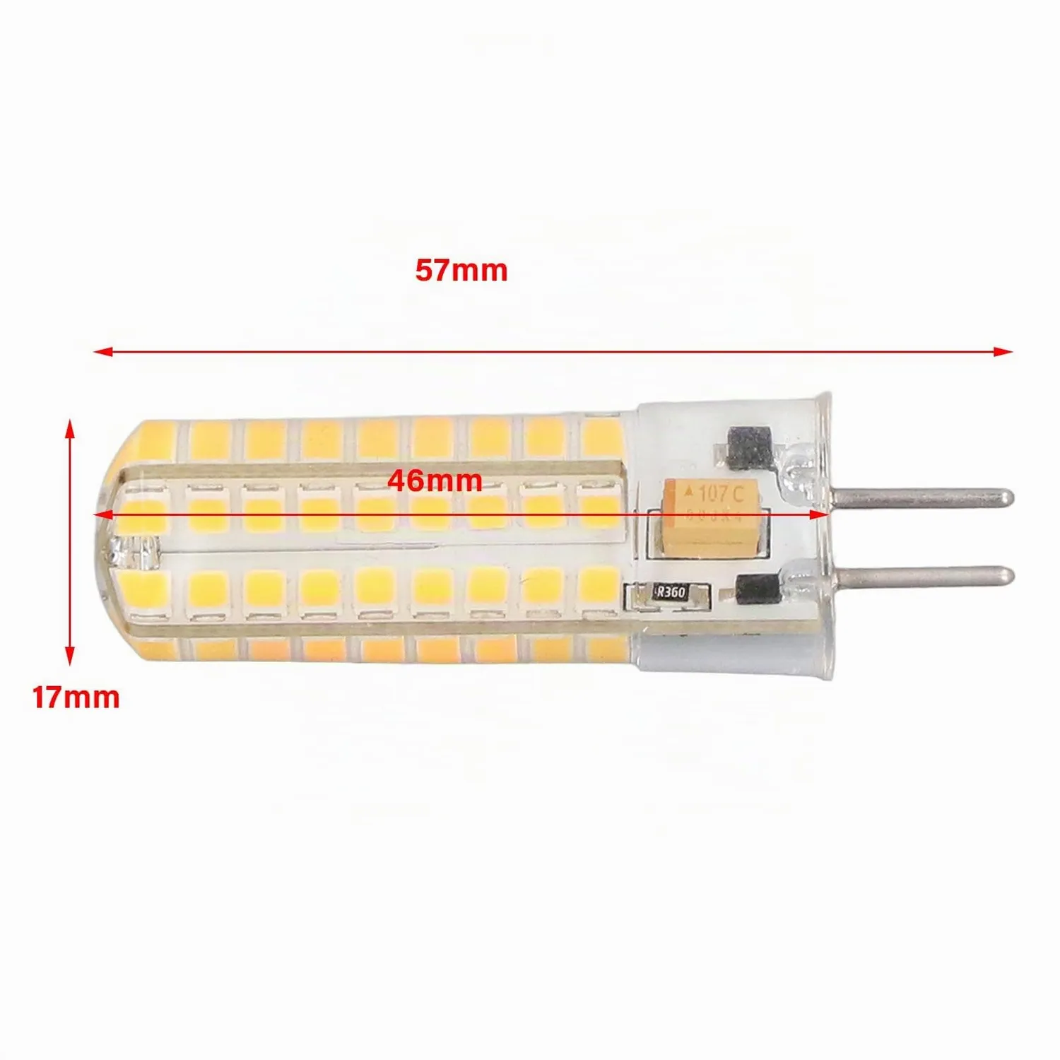 Garosa GY6.35 ampoule LED 7 W lumière chaude, lot de 6
