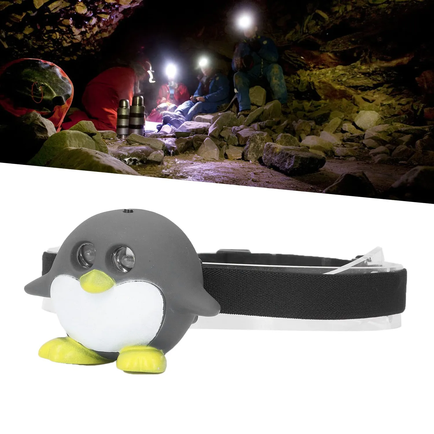 Garosa lampe frontale LED enfant lampe frontale motif animal légère