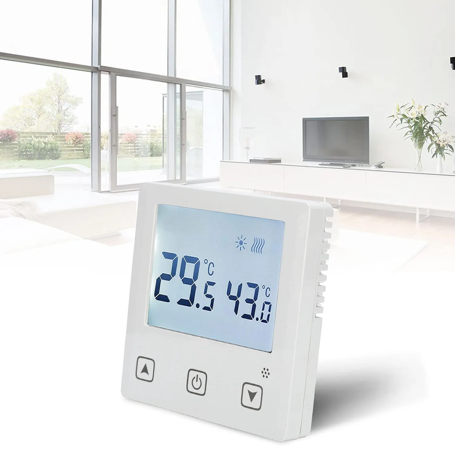 Garosa Thermostat numérique tactile AC220V 5-45°C