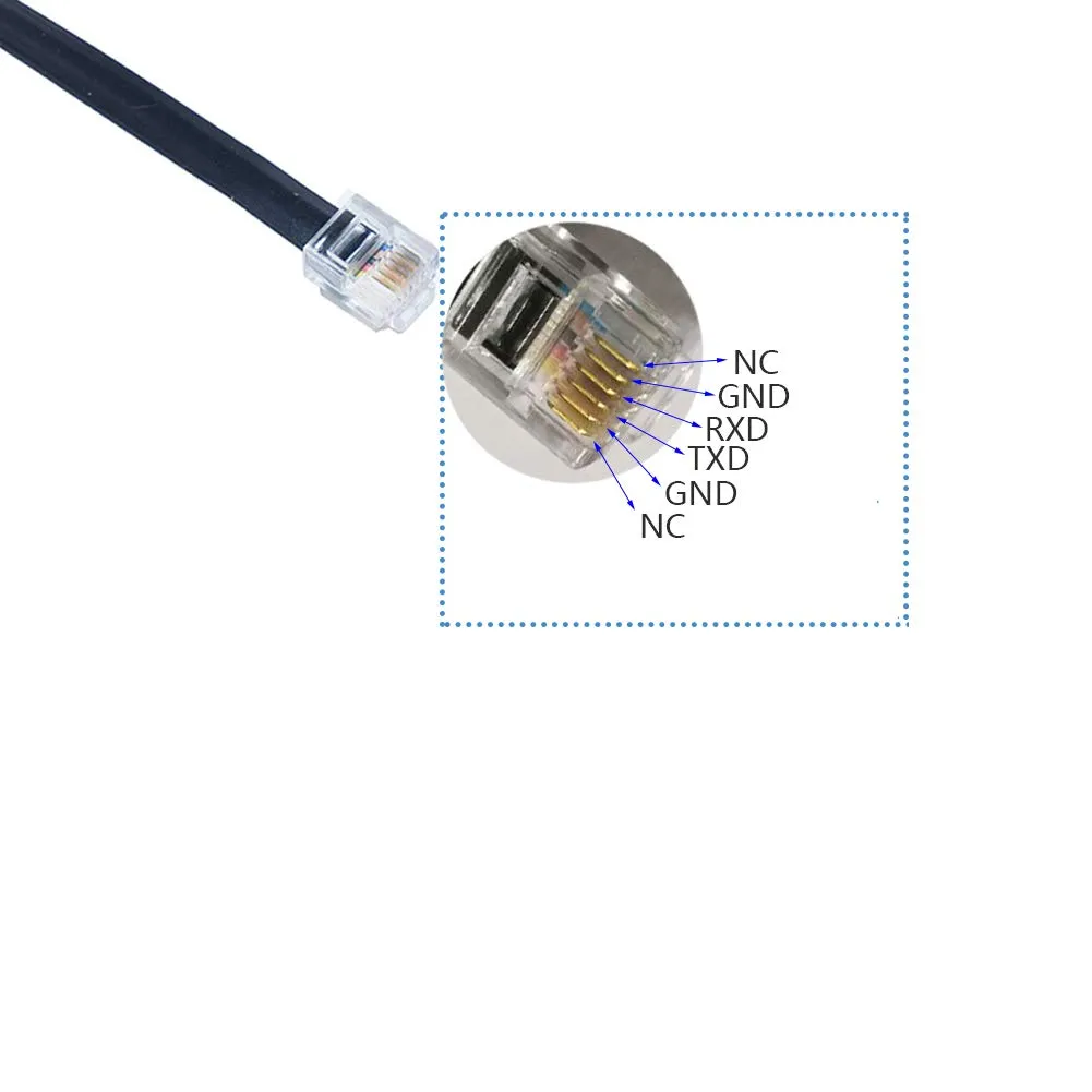 DSD TECH SH-RJ12A câble USB RJ12 6P4C APC 1,8 m