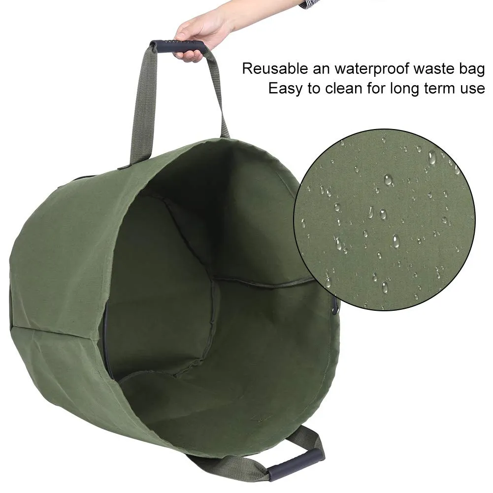 Garosa Sac à déchets de jardin en toile 45 × 55 cm imperméable