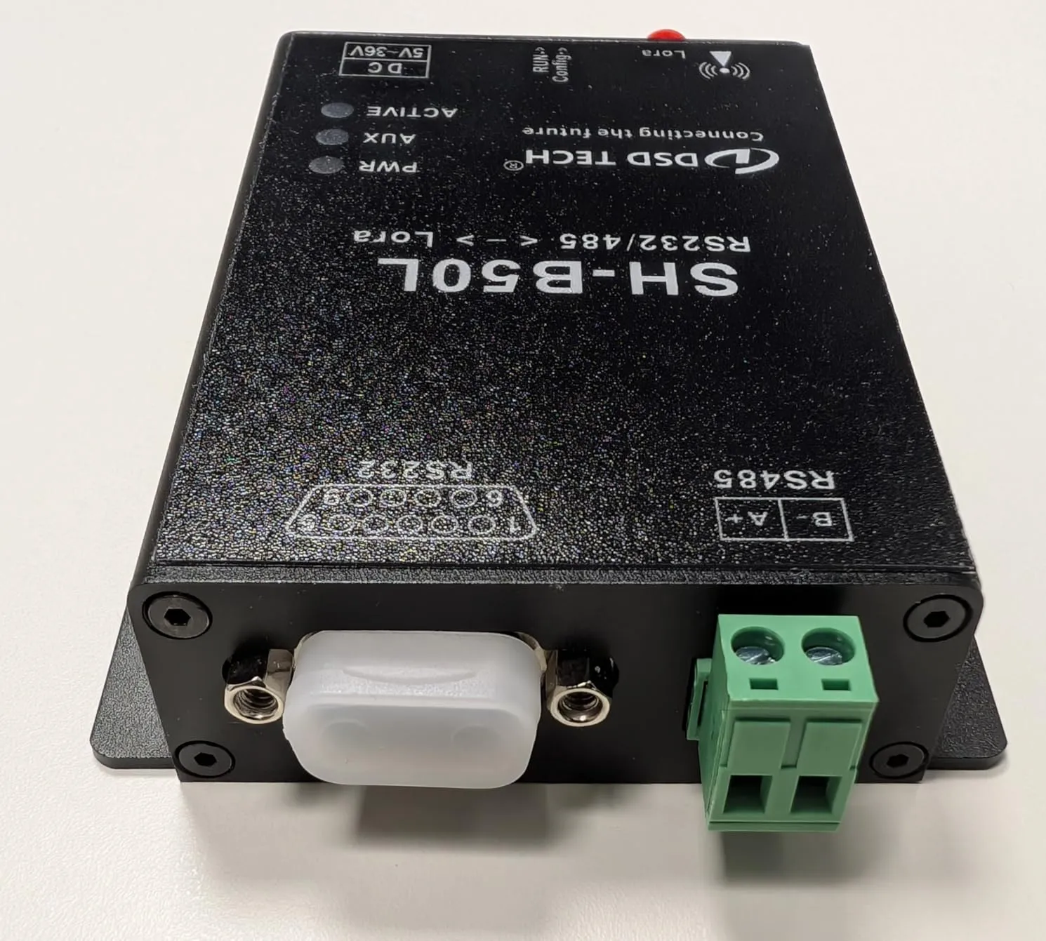 PLC Tech SH-B50L adaptateur LoRa RS485/RS232 5–24 V industriel