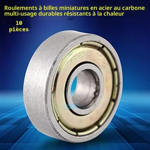 Garosa 626ZZ roulement à billes 6×19×6 mm, lot de 10, étanche