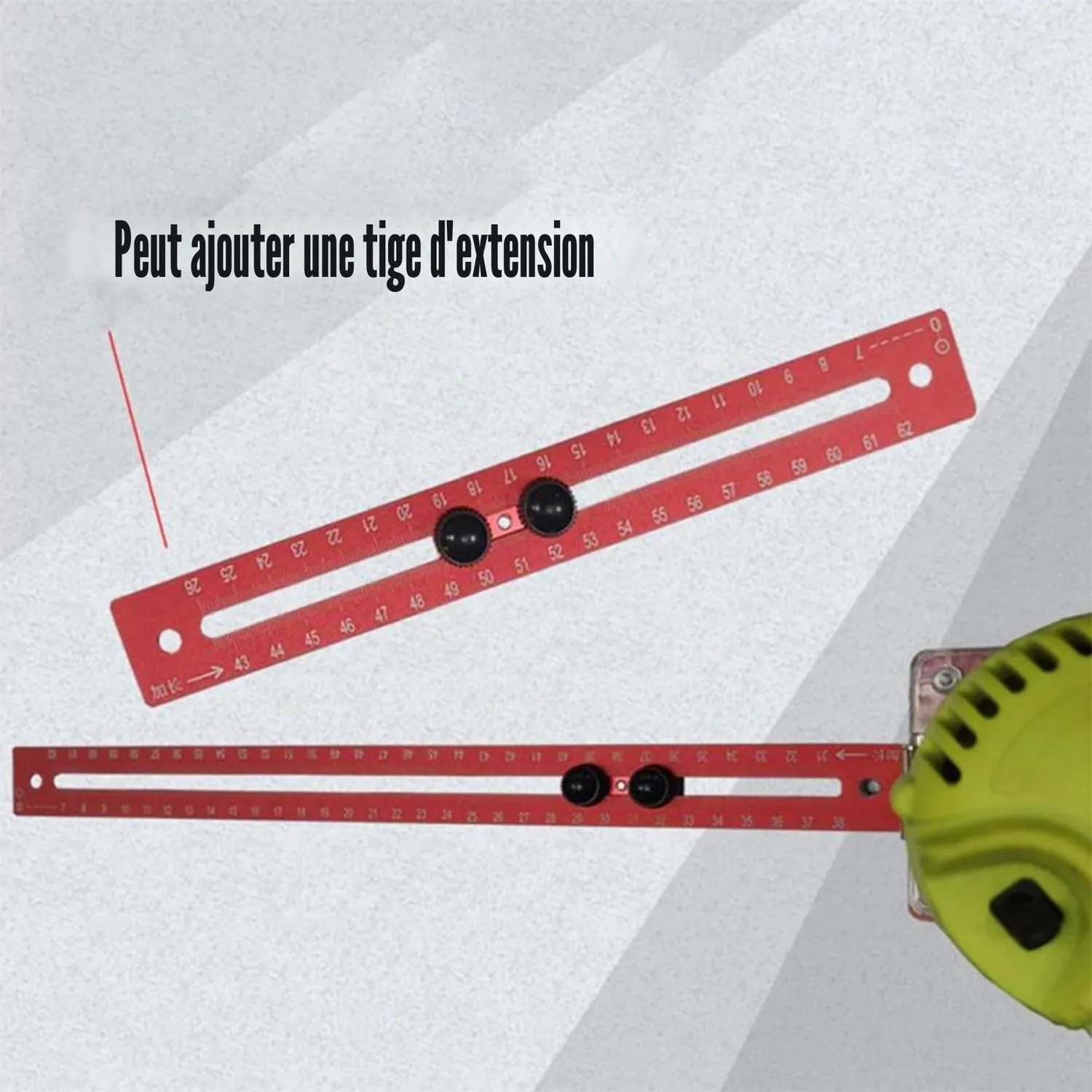 Garosa Support guide de défonceuse aluminium 676 mm