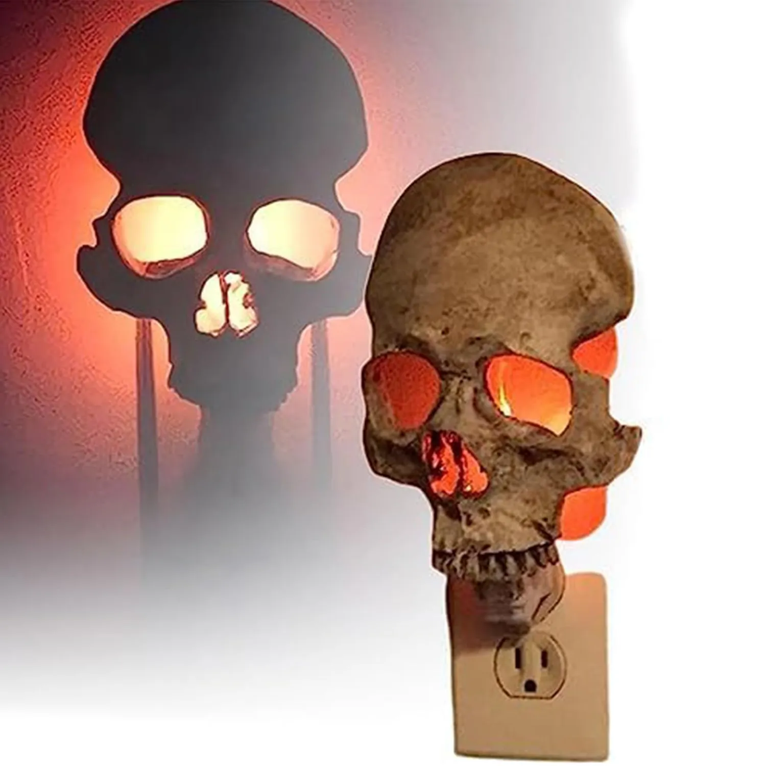 Garosa lampe nuit crâne gothique plastique prise UE