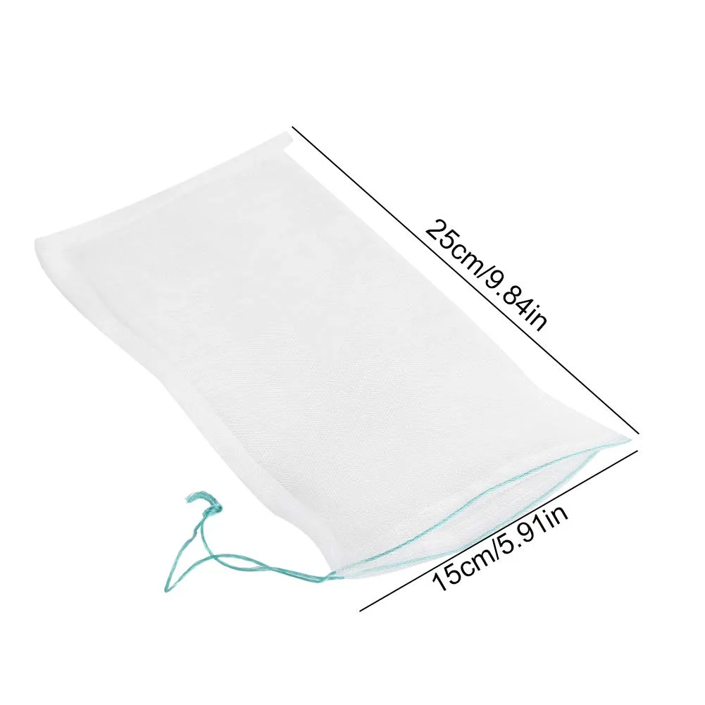 Garosa sacs filet nylon jardin 50 pcs blanc 25x15 cm