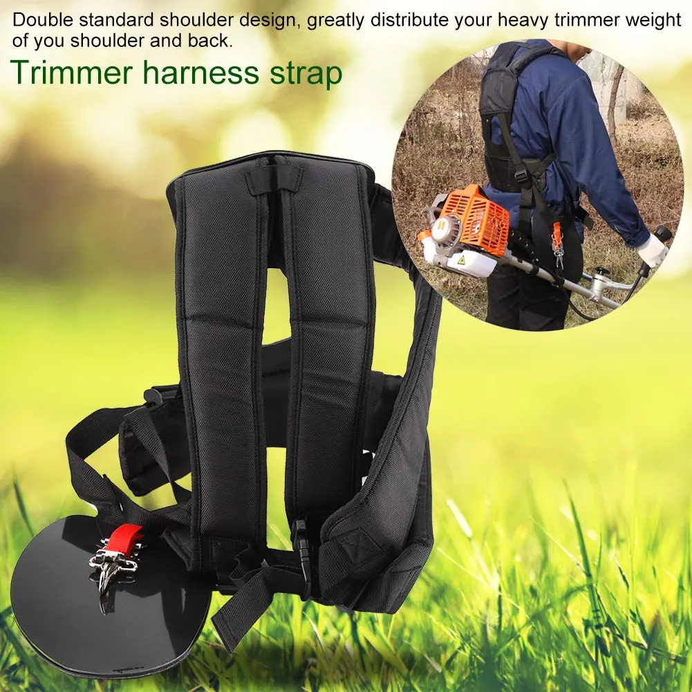 Garosa harnais double pour débroussailleuse nylon réglable
