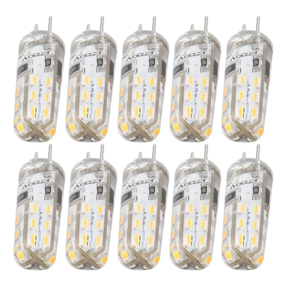 Garosa ampoules LED G4 3000K 1,5W 220V lot de 10 blanc chaud