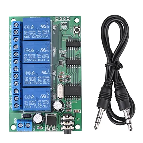 Garosa AD22B04 Décodeur DTMF Module Relais 12V 4 Canaux