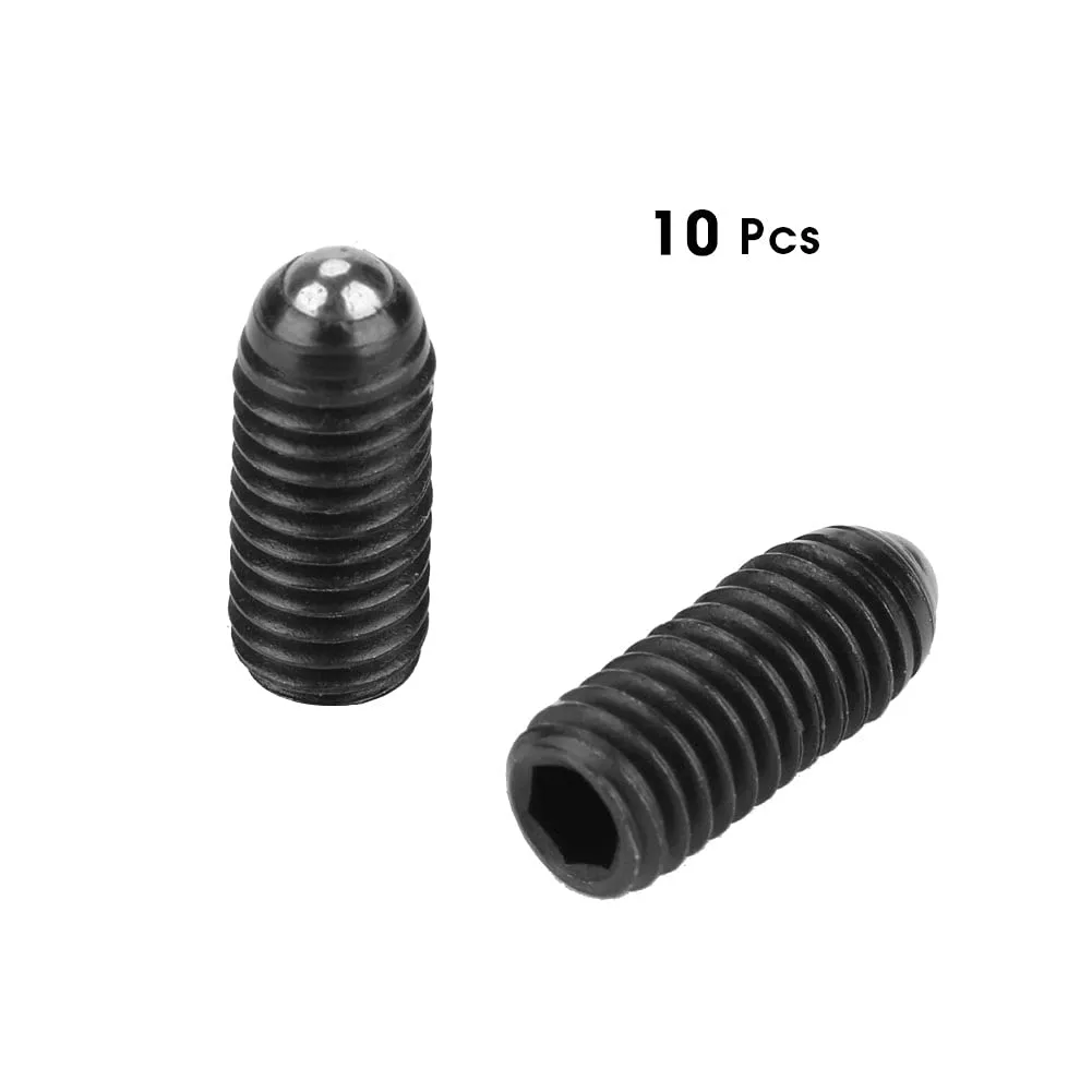 Garosa Poussoir à bille M5 × 12 mm lot de 10 en acier carbone