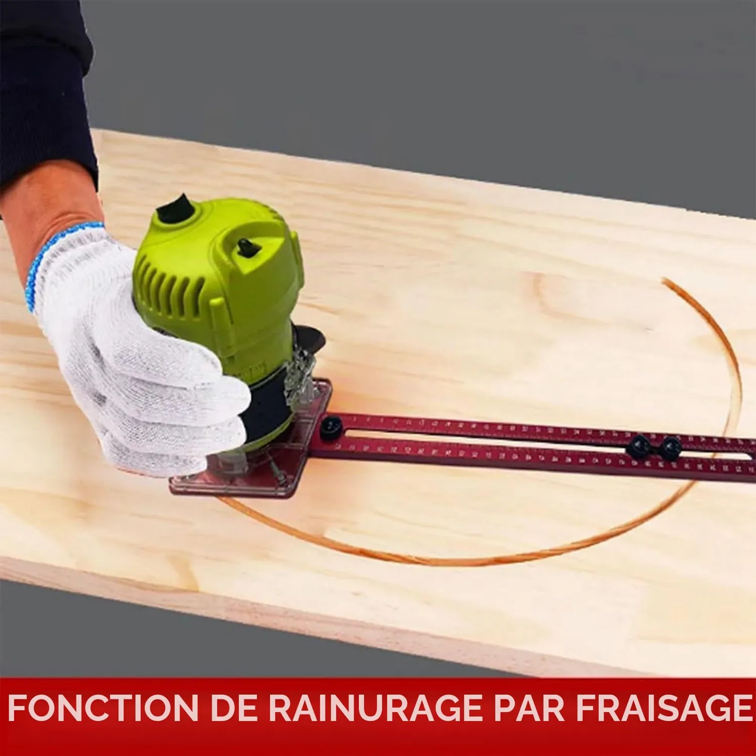Garosa Support guide de défonceuse aluminium 676 mm