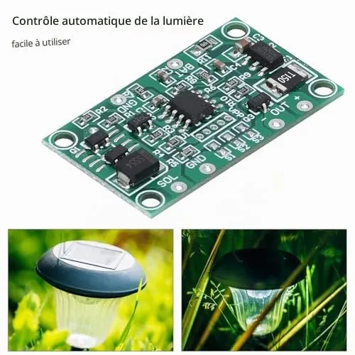 Garosa contrôleur solaire 3,7 V pour batterie lithium