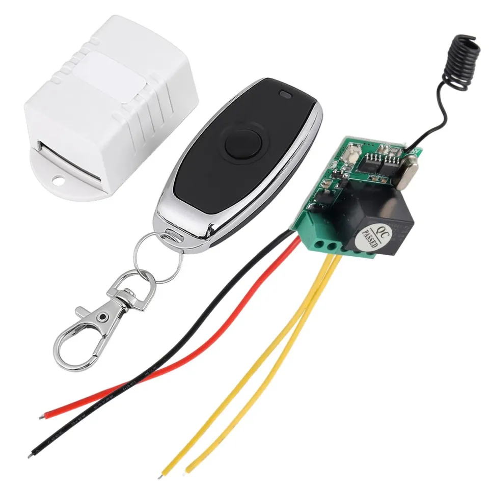 Garosa Interrupteur relais sans fil DC 4-12V + télécommande