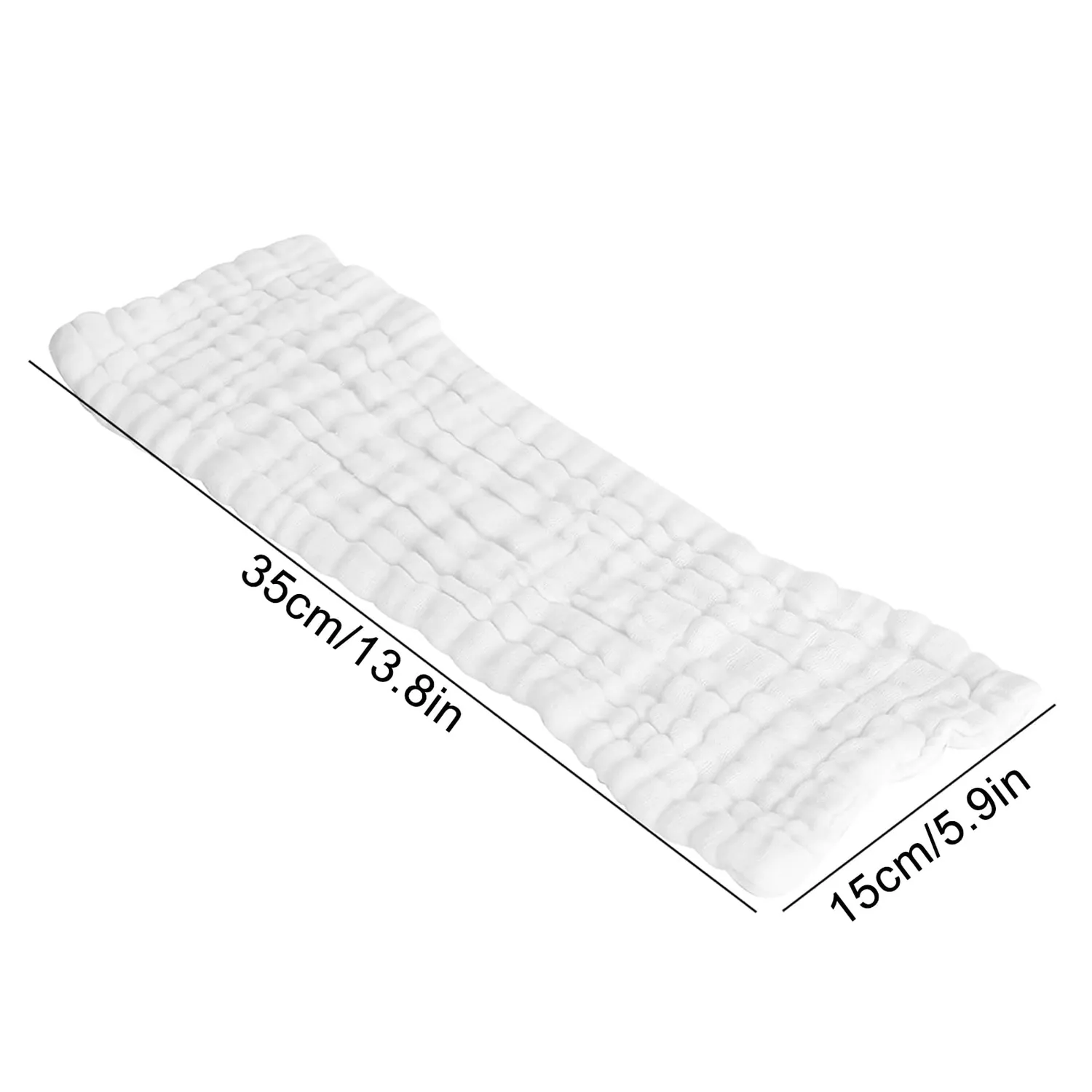 Garosa couches gaze coton bébé lavables lot 5 blanc
