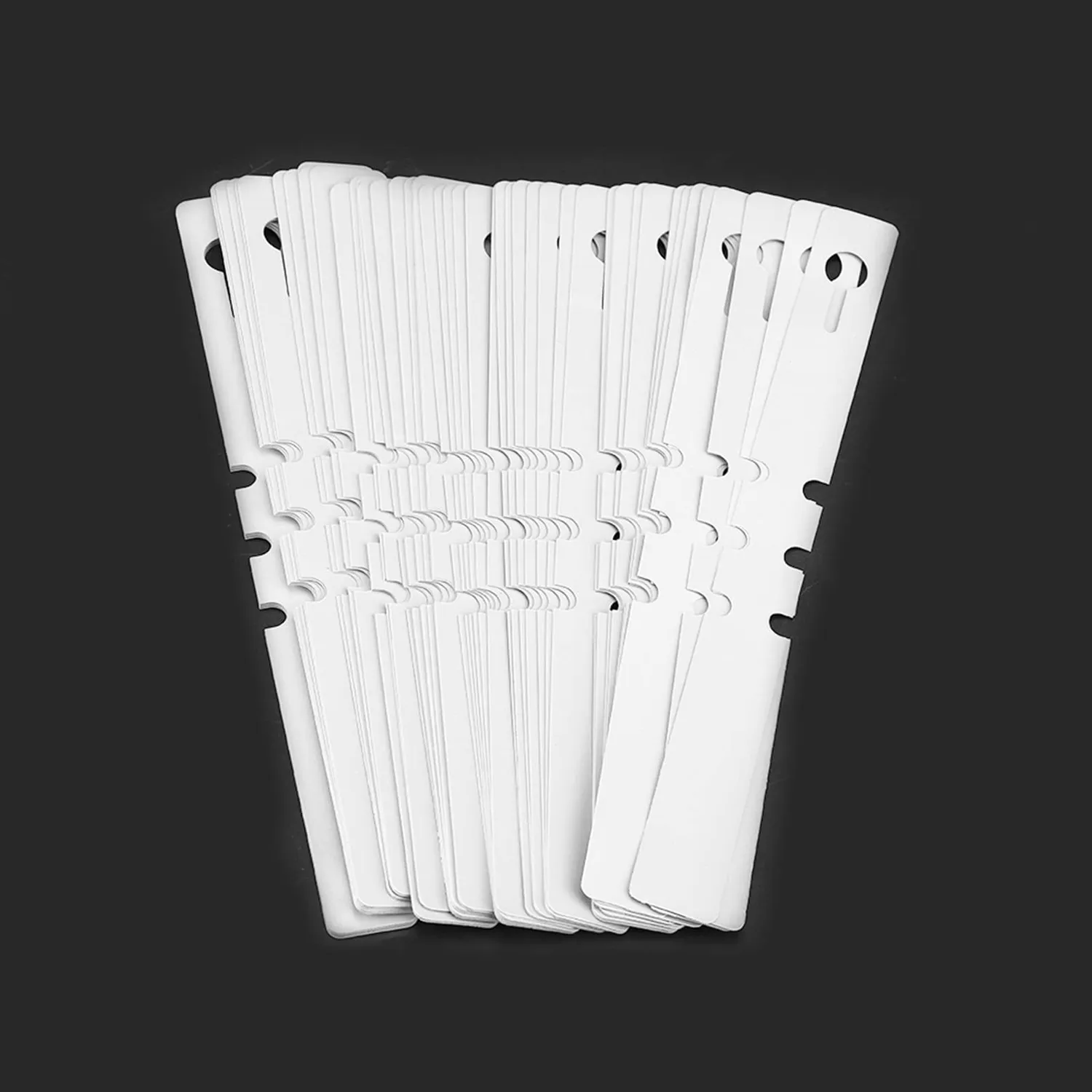Garosa étiquettes de jardin à boucle blanches, lot de 100 en PVC