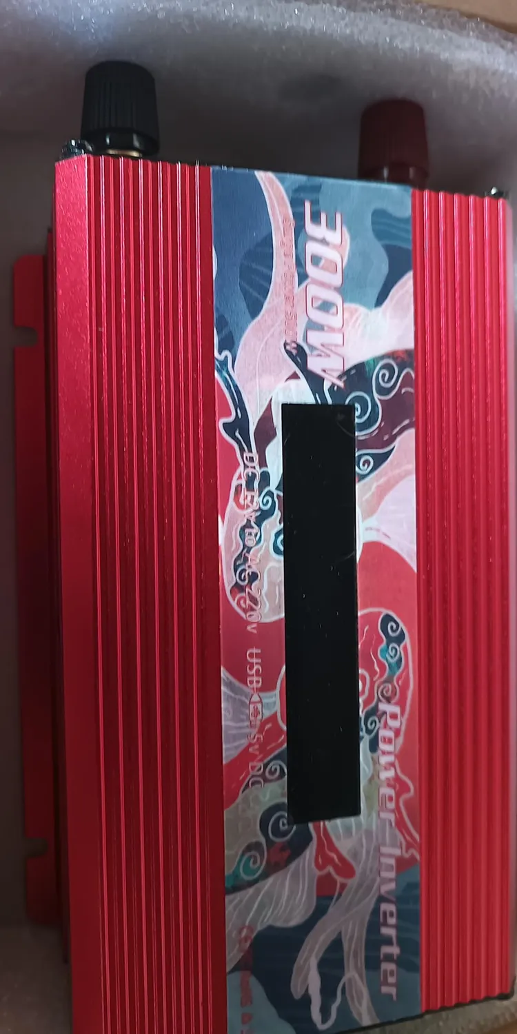 Garosa convertisseur 300 W 12 V 220 V sinusoïde pure rouge