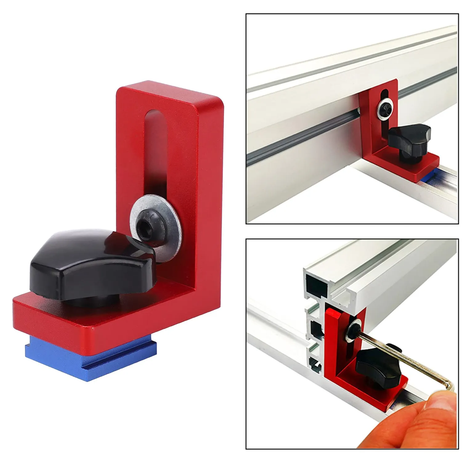 Garosa Butée Rail T Type 30 Alu 58x48x30mm