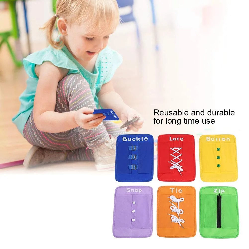 Garosa Kit d’apprentissage pour bébé 6 pièces jouet d’habillage