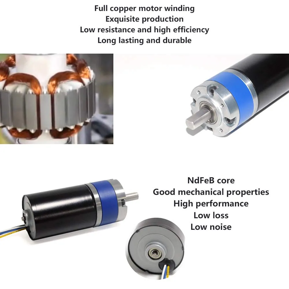 Garosa moteur brushless 24V 36mm métal faible bruit