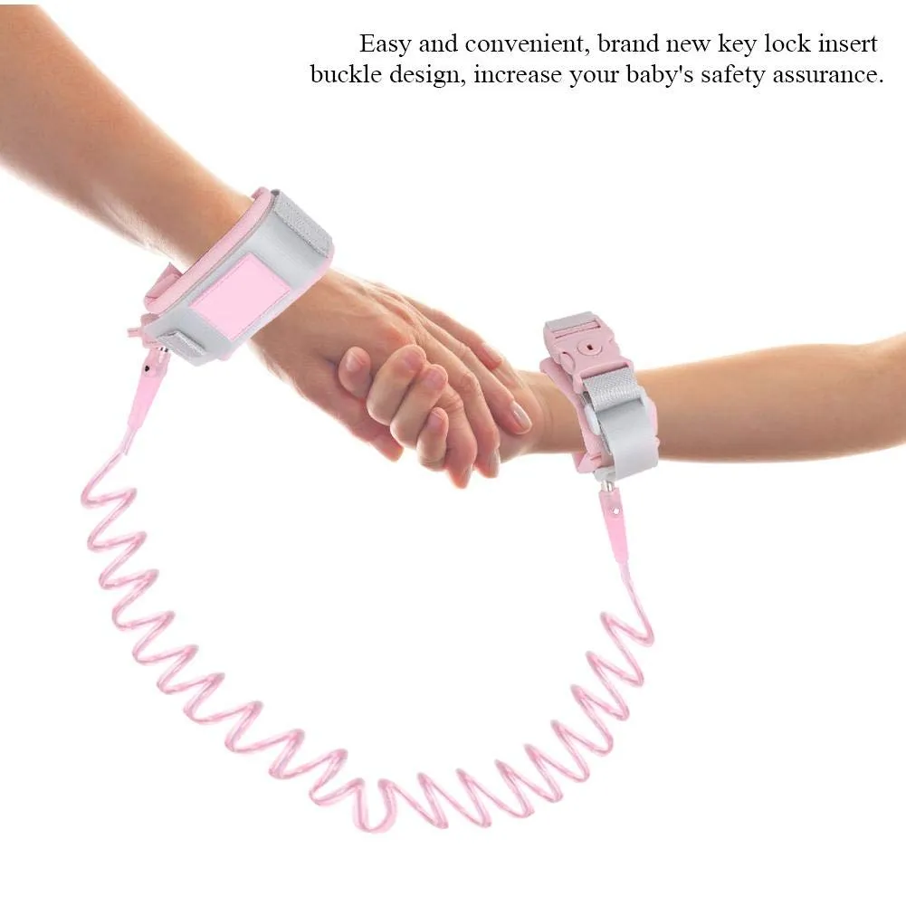 Garosa laisse de sécurité enfant 2 m rose avec serrure