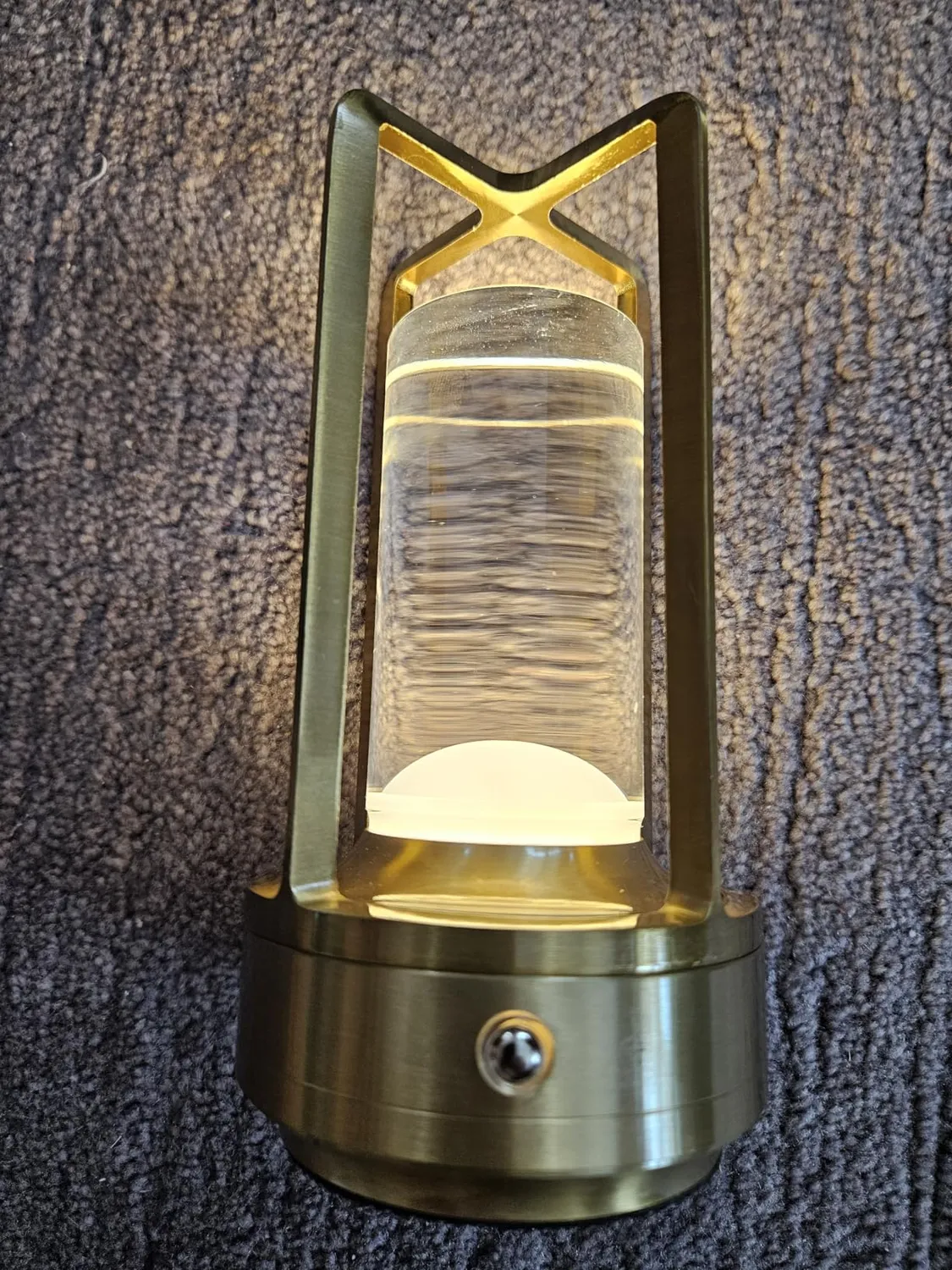 Garosa lampe de table LED tactile sans fil 3 couleurs cristal