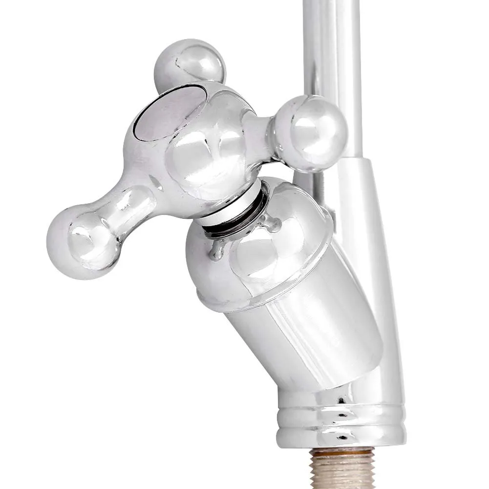 Garosa robinet de filtre à eau col de cygne chromé 360°