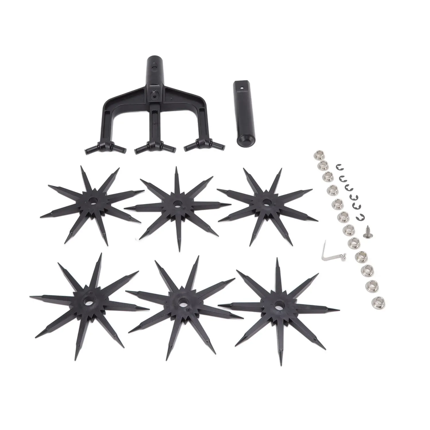 Garosa Cultivateur rotatif 2 en 1, 20 pièces, dents longues
