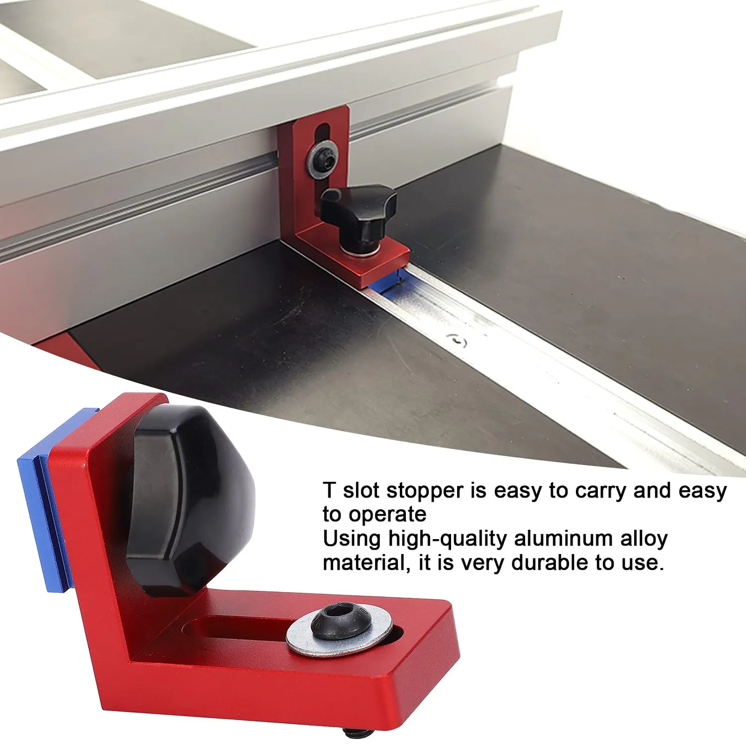 Garosa Butée Rail T Type 30 Alu 58x48x30mm