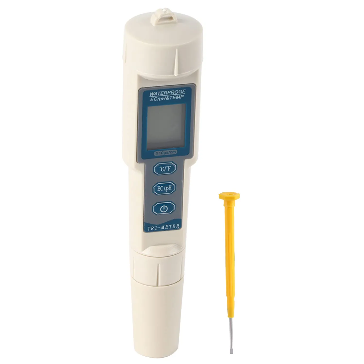 Garosa PH-mètre numérique 3 en 1 pH EC température, gris