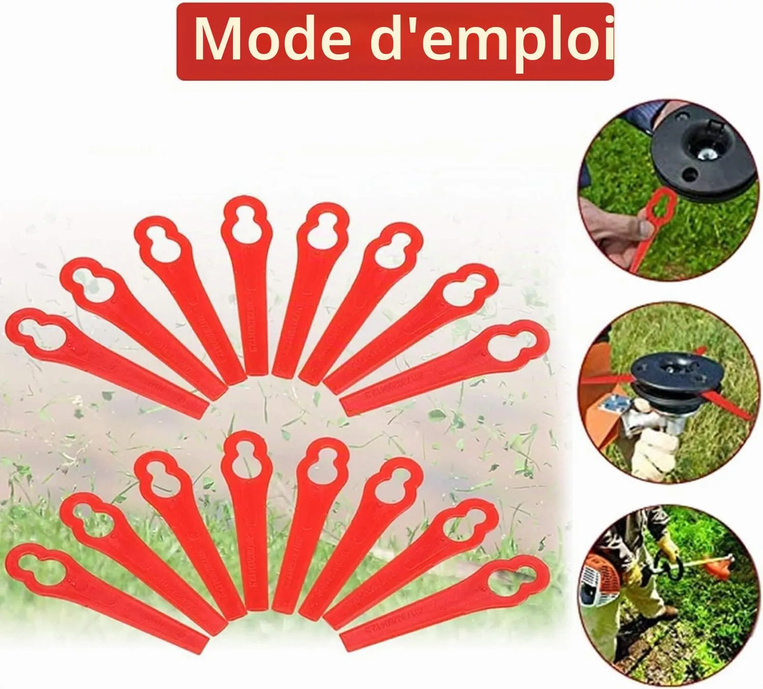 Garosa FRT18A FRT18A1 FRT20A1 lames plastique 100 pièces