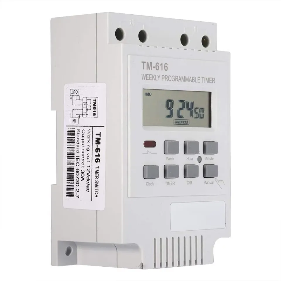 Garosa minuterie numérique LCD 12 V programmable