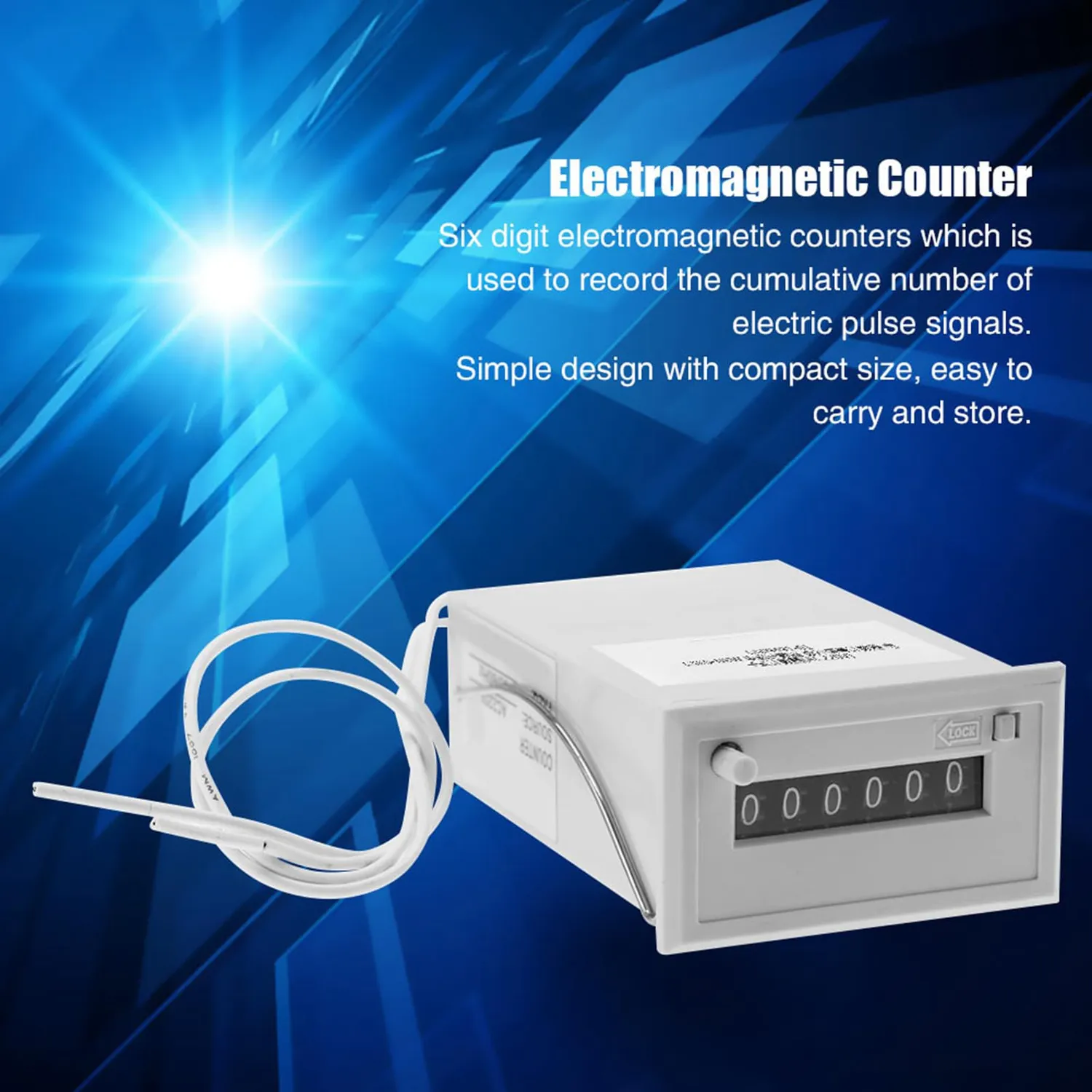 Garosa CSK6-NKW compteur d’impulsions AC220V 6 chiffres