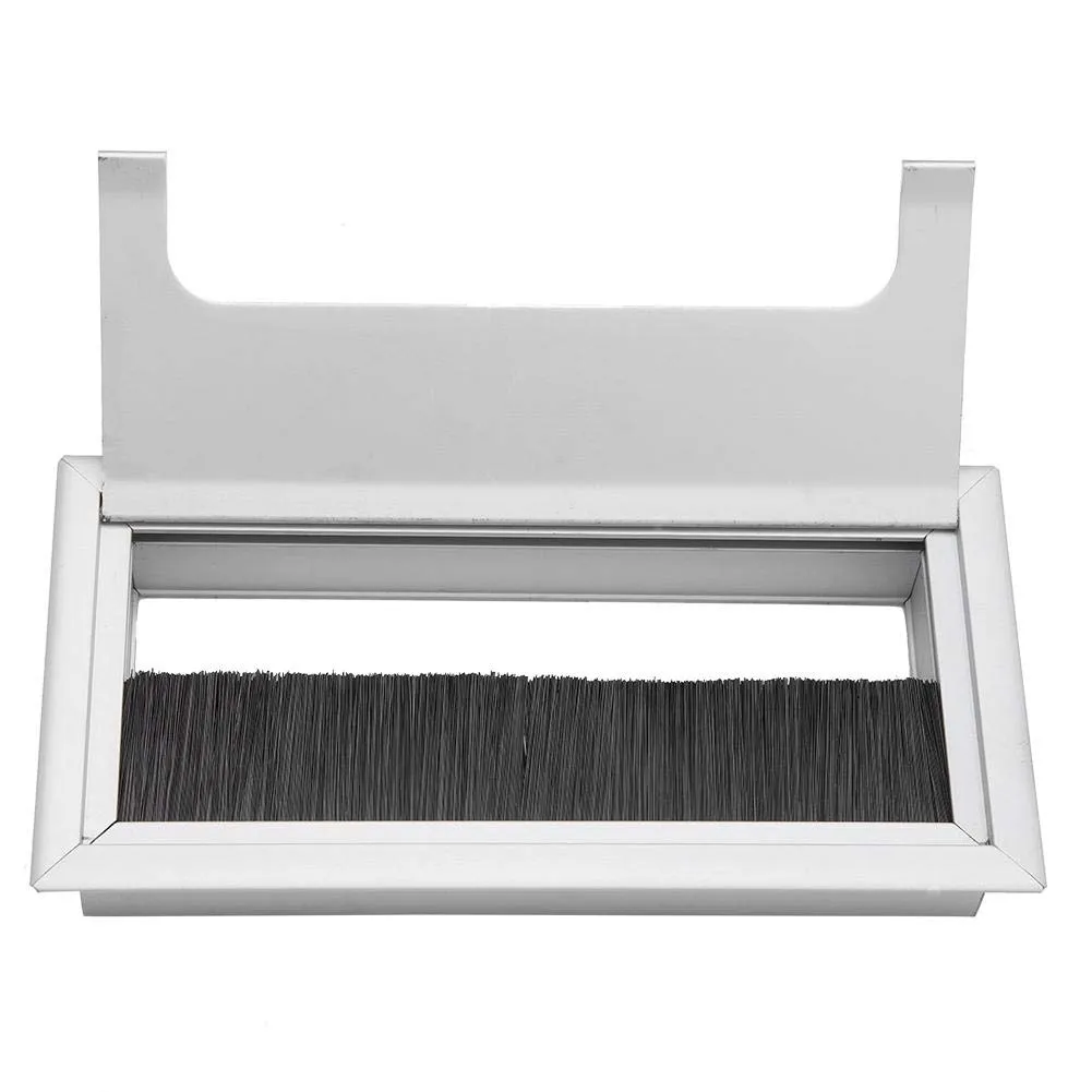 Garosa passe-câbles de bureau taille M carré aluminium