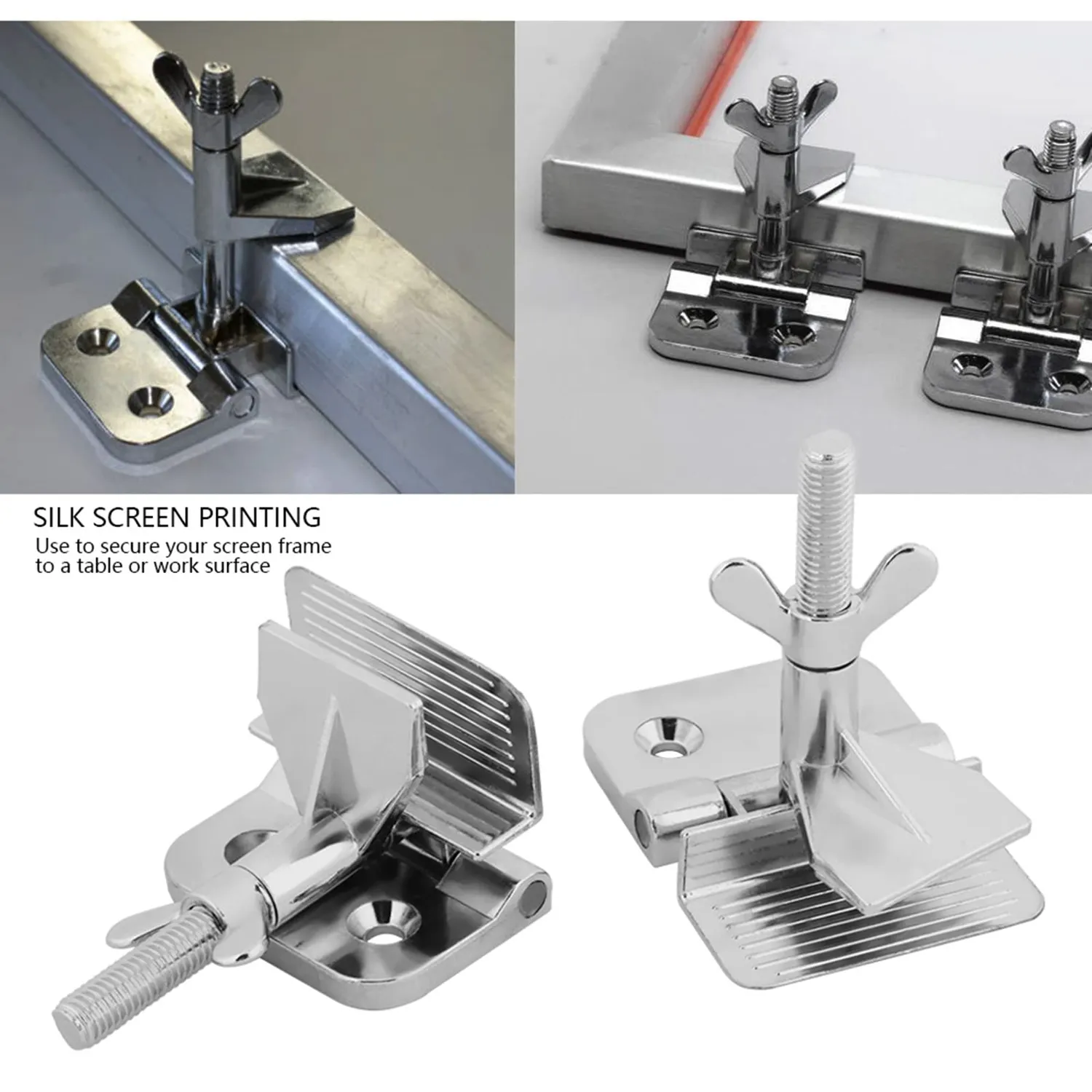 Garosa pince charnière papillon inox paire 85 mm