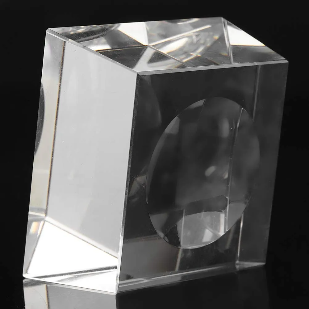 Garosa boule de cristal 3D système solaire 80 mm, base transparente