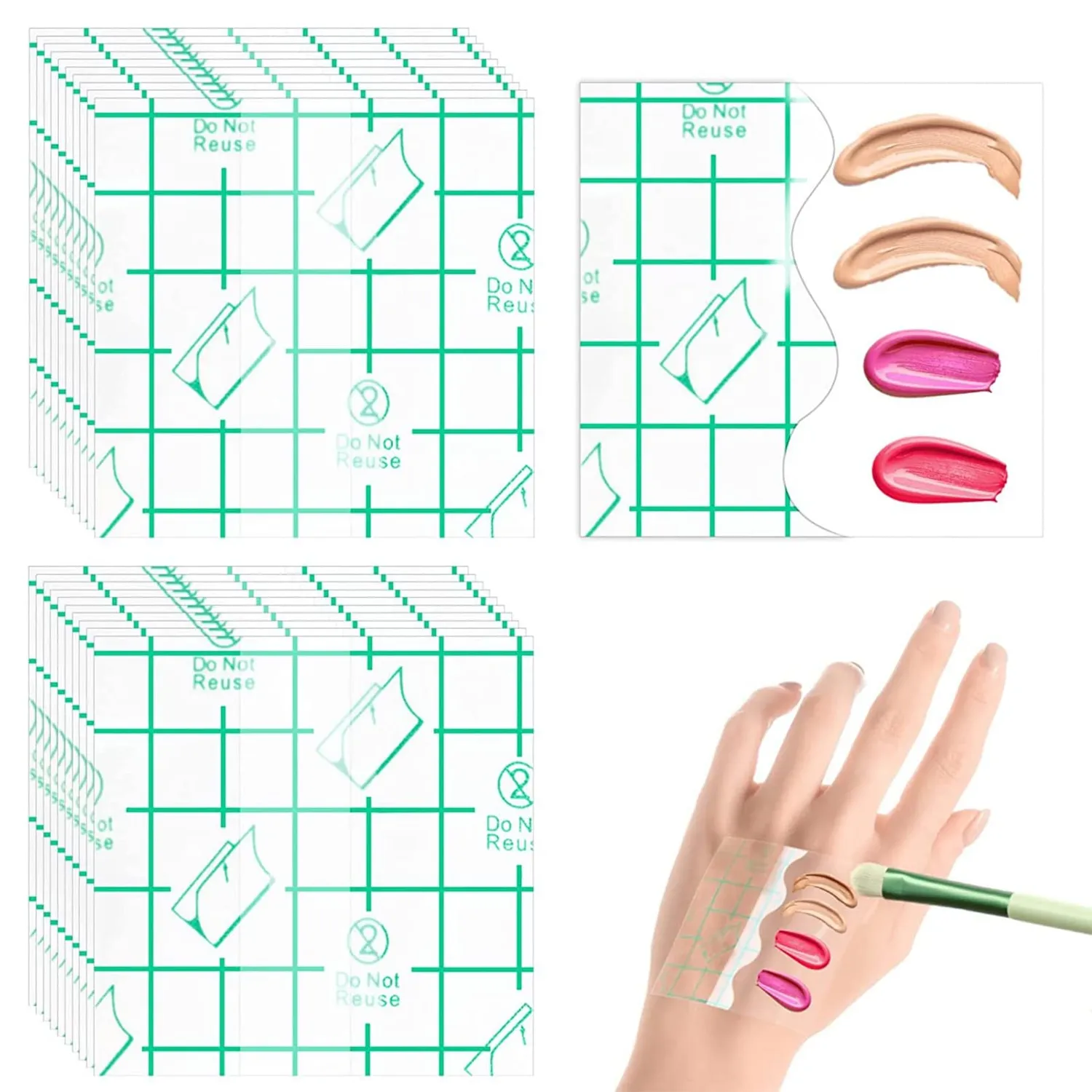 Garosa palette maquillage main adhésive 100 pièces
