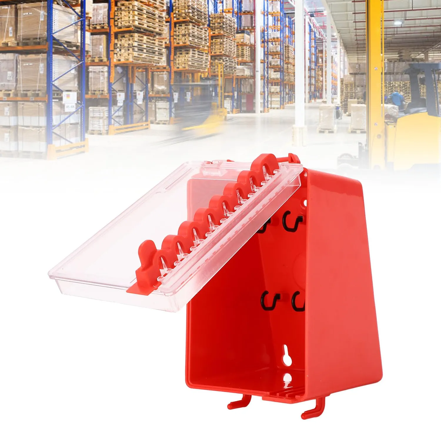 Garosa boîte de consignation portable rouge ABS