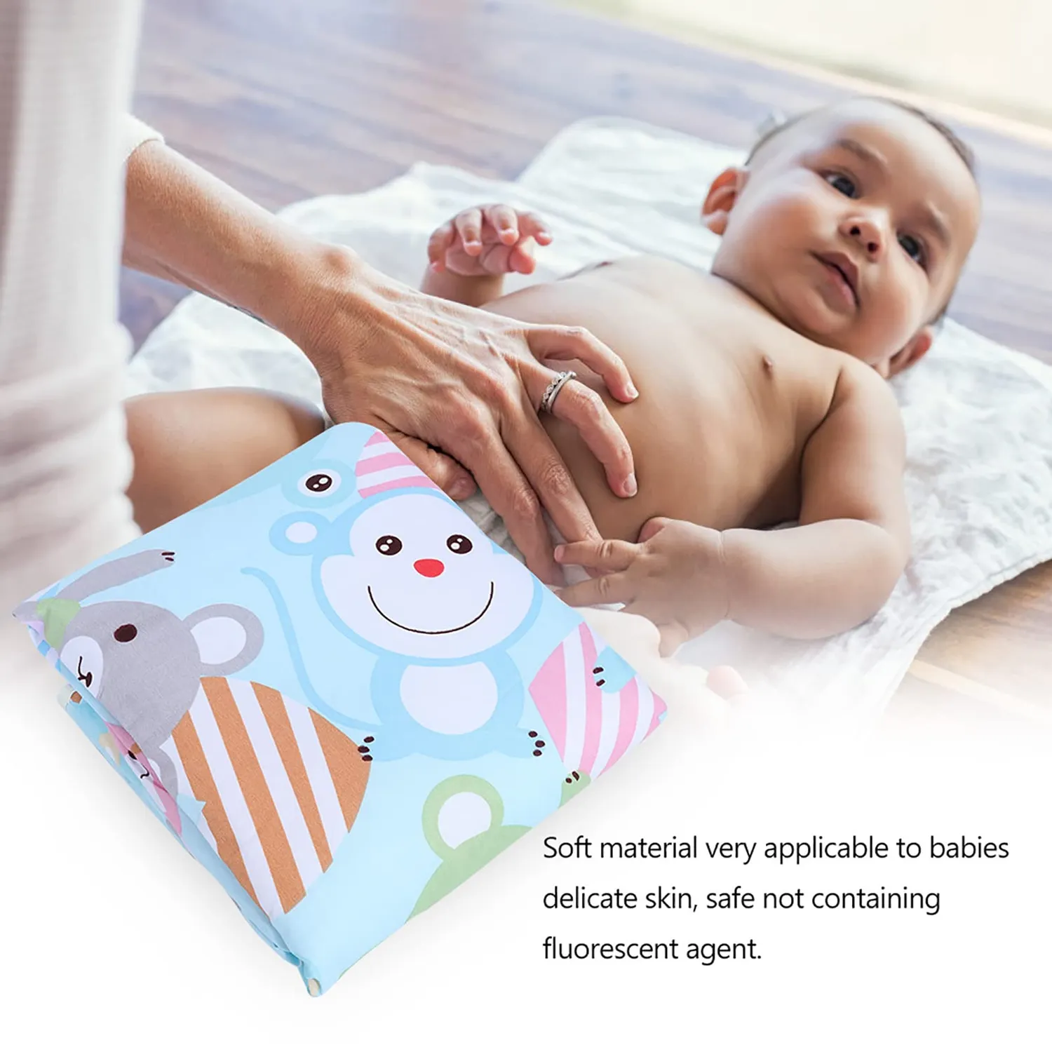 Garosa protège-matelas bébé imperméable motif cheva