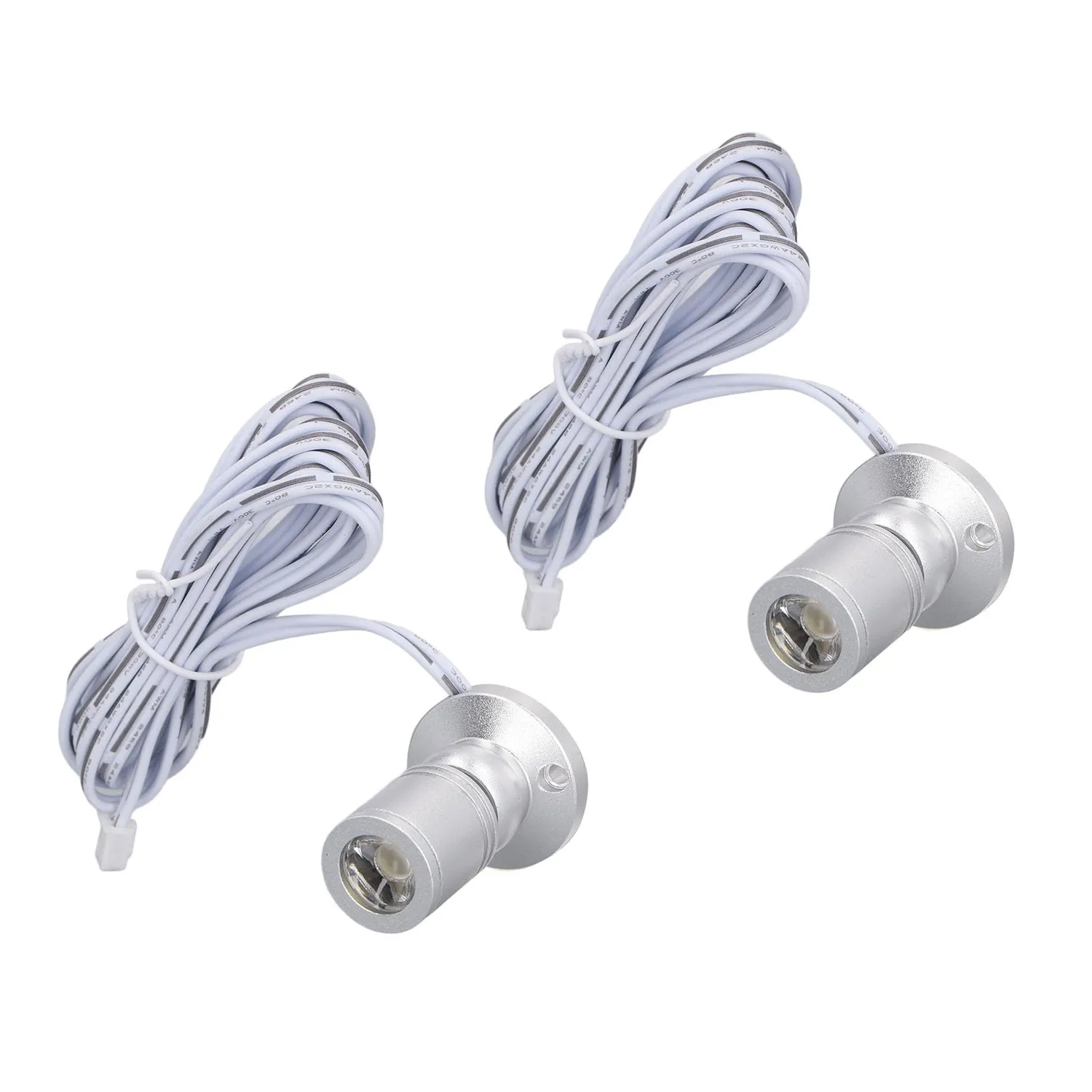 Garosa mini spot LED USB 5V intensité variable silver 2 spots