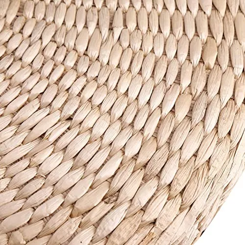 Garosa coussin tatami rond 40 cm paille tressée